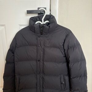 Aritzia Black Super Puff with Detachable Hood